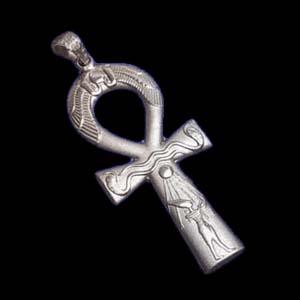 Silver Akhenaton key of life (SP008)