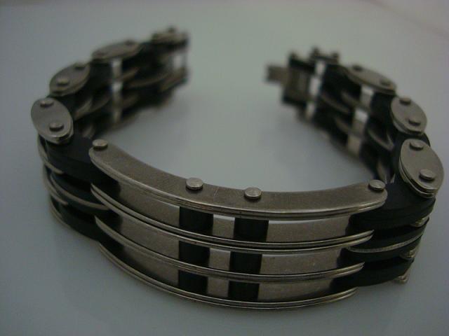 Steel man bracelet