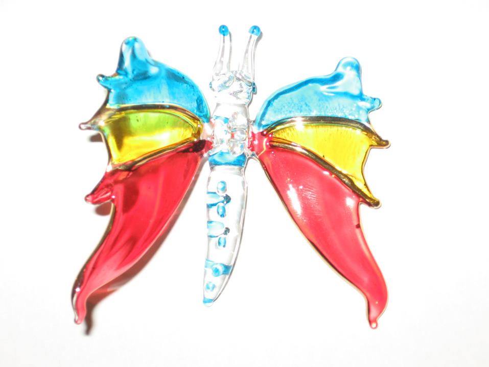 Butterfly glass Christmas ornaments