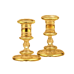 Set of 2 tiny Egyptian candel holder