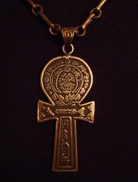 Egyptian brass pendant