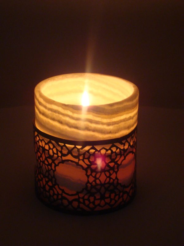 Egyptian Handmade alabaster tea light