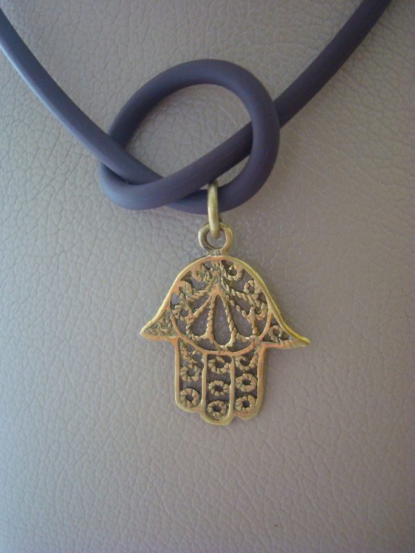 Khamsa brass pendant