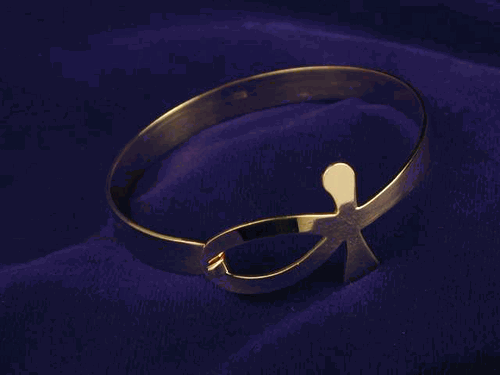 Gold Key of Life Bracelet (GB002)