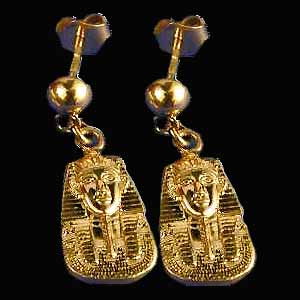 18k Tutankhamun earring(Gear001)