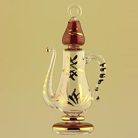 Glass water pot Christmas ornament