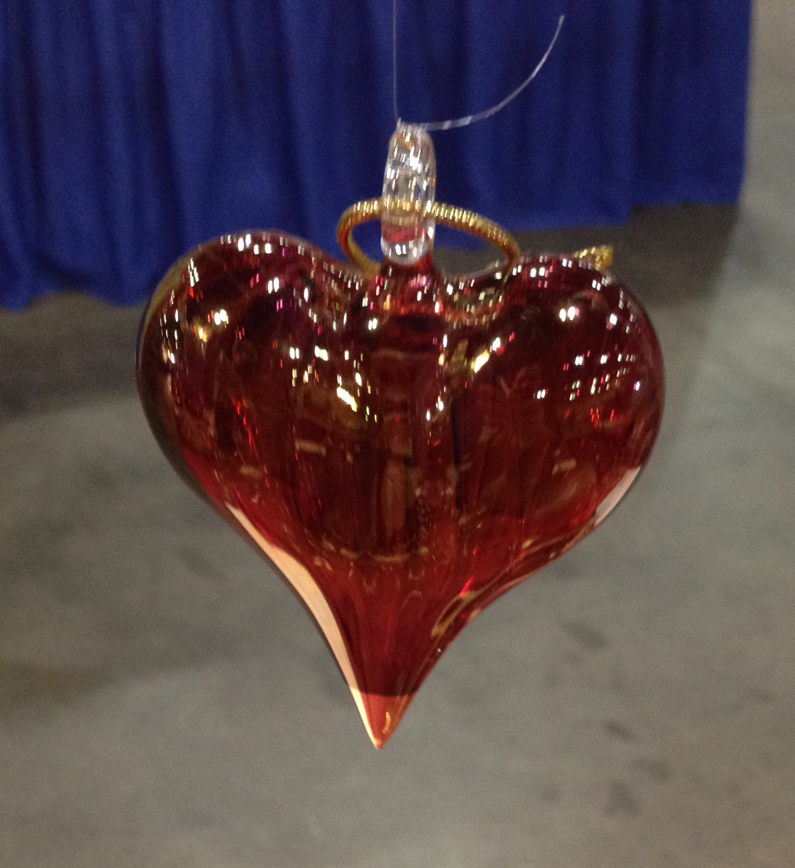 Egyptian Glass Ornaments heart