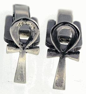 Egyptian sterling silver Cufflinks of the Ankhs