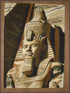 DARK RAMSESS II SEMI ORIGINAL PAPYRUS (pa18)