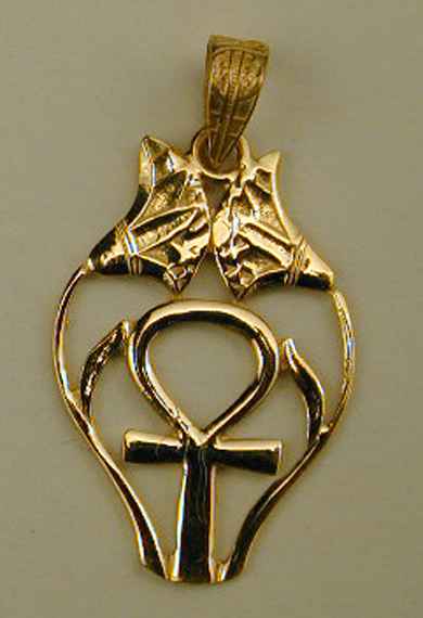 Ankh with two louts flowers(GP005)